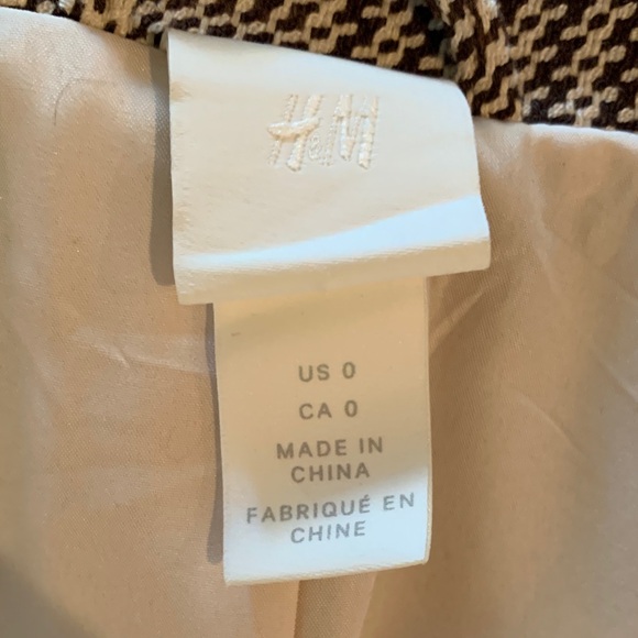 New H&M Women's Checkered Double-Breasted Blazer NWOT - Picture 8 of 8